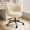 Creamy Beige, variant on Romorgniz Vanity Chair with Wheels Height Adjustable Desk Chair with Back Cute Vanity Chair for Makeup & Relaxation, Pink