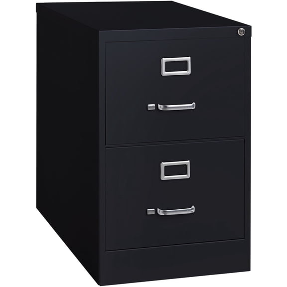 Lorell, LLR60661, Vertical File Cabinet, 1 Each, Black