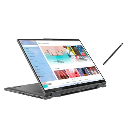Lenovo Yoga 7i 16" 2.5K Touch 2-in-1 Laptop, Intel Evo Platform 12th Core i5-1240P, 8GB DDR5 RAM, 1TB SSD, Intel Iris Xe Graphics, Backlit, Fingerprint, Windows 11h, Storm Grey, With MTC Stylus Pen