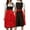 H-Red1405, variant on FEIFLY Women Dresses Laced Half Apron Bavarian Traditional For Party Dress Up Solid Color Festival Clothing
