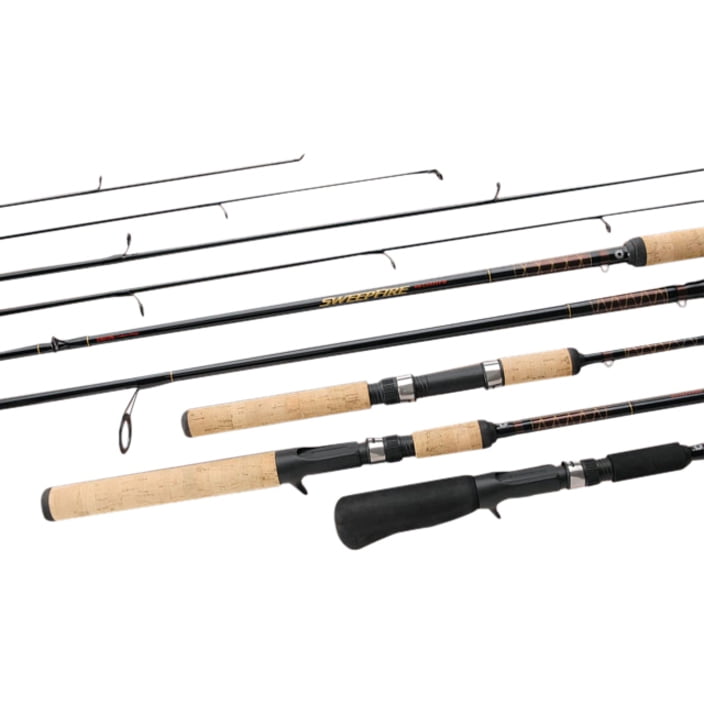 5 Daiwa Sweepfire Spinning Fishing Rod 6'6" M 2pc Cork Handle SWD662MFS for sale online 