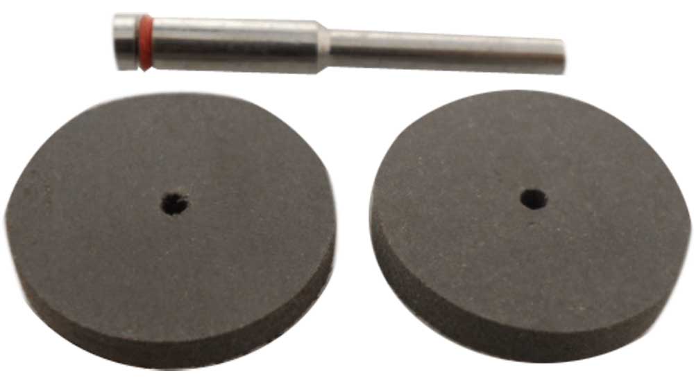3 Pc. Rubber Polishing Wheels 1/8" Shank ( Pack of 2 Sets