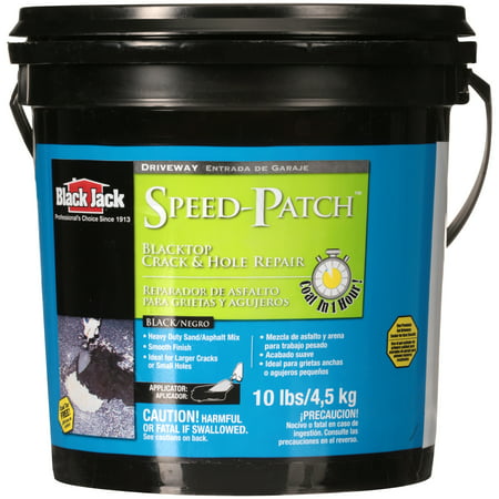 Black Jack® Speed-Patch™ Black Driveway Blacktop Crack & Hole Repair 10 lb. (Best Driveway Crack Filler)