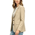thumbnail image 5 of Women's Blazer Business Casual Lightweight Suit - Long Sleeve Slim Fit Work Office Jacket with Pockets Open Front Suit Jacket, 5 of 8