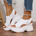 thumbnail image 5 of CHGBMOK Summer Sandals for Women 2025 Round Head Comfy Sandals Sandals Shoes,Sizes 36-43, 5 of 9
