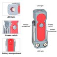 thumbnail image 4 of Destornillador Mini Portátil 6 en 1 Linterna LED Interior Al aire libre Inicio Bicicleta Camping Noche de trabajo Reparación Herramientas de Iluminación Rojo, 4 of 7