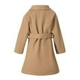 thumbnail image 3 of SEAOPEN Boys Casual Trench Coat Kids Winter Notch Lapel Long Jacket Single Breasted Pea Coat with Pockets(2-6Year) Beige,120, 3 of 5