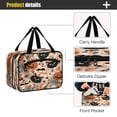 thumbnail image 4 of Travel Toiletry Bag with Metal Hook Large Capacity Cosmetic Bag Toiletry Bags for Travel, Gym, Camping Cat Face and Pumpkin, 4 of 9