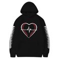 thumbnail image 3 of MHFRRA Sudadera con Capucha para Hombre, con Estampado de Fútbol, Informal, Holgada, Cómoda y Cálida para Uso Diario En Otoño E Invierno Negro, 3 of 3