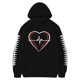 thumbnail image 3 of MHFRRA Sudadera con Capucha para Hombre, con Estampado de Fútbol, Informal, Holgada, Cómoda y Cálida para Uso Diario En Otoño E Invierno Negro, 3 of 3