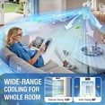 thumbnail image 3 of Portable Air Conditioners, Swamp Cooler with 4 Modes 3 Speeds, 4 Ice Packs, Windowless Air Conditioner w/12H Timer, 120?Oscillation, Evaporative Air Cooler Fan for Room Bedroom Office (White), 3 of 6