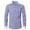 Blue, variant on jjayotai Mens Long Sleeve Tops Clearance Mens Fashion Solid Turndown Collar Cardigan Business Top Shirt Button Tops