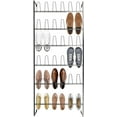 thumbnail image 3 of MyGift Wall Mounted Black Metal Entryway Shoe Storage Organizer, 3 of 5