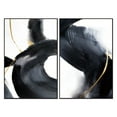 thumbnail image 2 of Whiteline Modern Living Nero 2-Piece Canvas Wall Art Black PS Frame, 2 of 2