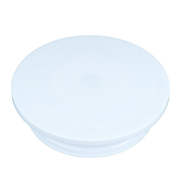 Cake Tall Turntable for Decorating Pancake Stand Spinner White