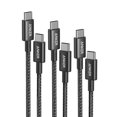 thumbnail image 1 of Cable USB C a USB C Cable de carga Anker tipo C de 100 W, 3.3 pies+6 pies+10 pies, 1 of 6