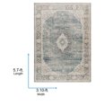 thumbnail image 4 of Livabliss x Becki Owens Marlene Vintage Medallion Area Rug,3'10" x 5'7",Blue/Cream, 4 of 11