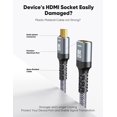 thumbnail image 4 of Highwings 8K HDMI Extender Cable, Short 4K@120Hz HDMI Extension Male to Female Adapter Compatible with Xbox One S 360 PS5 PS4 Roku TV Stick Blu Ray P, 4 of 5