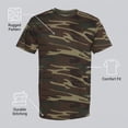 thumbnail image 3 of COUVER Men's Woodland Camouflage Short Sleeve T-Shirt, Green Woodland, X-Large, 3 of 6