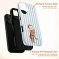 thumbnail image 4 of Blue Striped Curious Monkey and Cat Hug Phone Case, Cute Animal Friendship, Soft Minimalist Artistic iPhone Cover for iPhone 17 16 15 14 13 12 11 Plus Pro Max Mini, 4 of 6