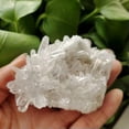 thumbnail image 6 of K-KED Raw Natural Clear Quartz Crystal Cluster Rough Gemstone Geode Specimens Healing-31-White Clear Quartz 100g, 6 of 9