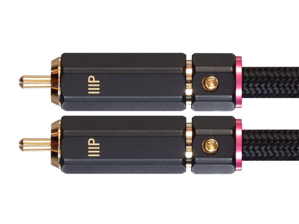 Monoprice Audio Cable - 3 Feet - Black | Male RCA Two Channel Stereo Audio Cable, Gold Plated Connectors, Double Shielded With Copper Braiding - Onix Series - image 4 of 4