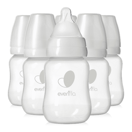 Evenflo Premium Proflo Venting Balance Plus Standard Neck Baby Bottles for Newborn - Infants, 4 oz Pack of 6