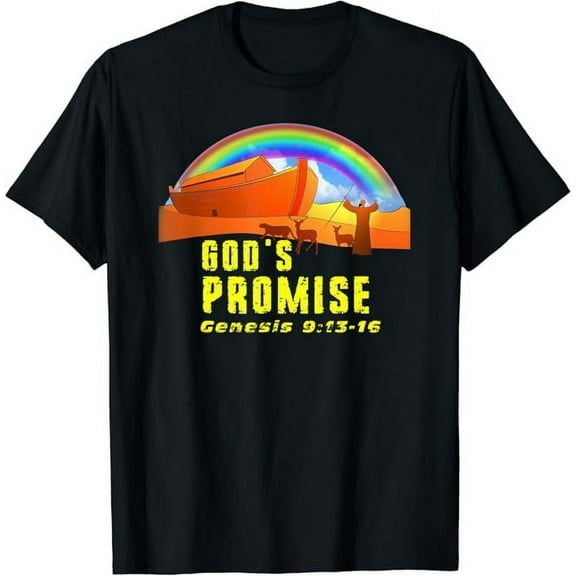 The Rainbow is God's Promise to Earth Genesis 9:13-16 T-Shirt
