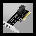 thumbnail image 6 of Pcie to SFF 8643 4X/8X Adapter Card 2 U.2 Port Card for Nvme SSD, 6 of 8