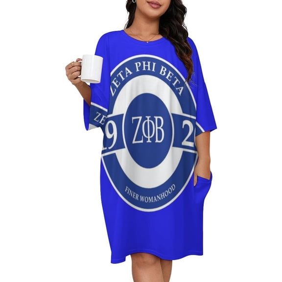 Z PHI B 1920 Sleepshirts For Sleeping Travels Loose Sleepdress Pajama Dress Soft Nightdress Sleepwear