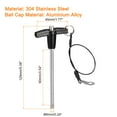 thumbnail image 2 of Unique Bargains T Handle Lock Pins, 15/64' Pin Dia. 3-35/64' Usage Length Stainless Steel Push-Button Quick Release Pin, 2 of 5