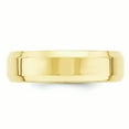 thumbnail image 3 of Primal Gold 10 Karat Yellow Gold 6mm Beveled Edge Comfort Fit Band Size 12, 3 of 7