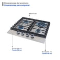 thumbnail image 2 of Parrilla SUPRA de 4 quemadores para empotrar de 60 cm de acero inoxidable, 2 of 7