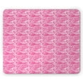 thumbnail image 1 of Zebra Print Mouse Pad, Striped Zebra Animal Skin Pattern in Vivid Color Fun Artwork Print, Rectangle Non-Slip Rubber Mousepad, Pink Black, by Ambesonne, 1 of 2