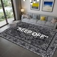 thumbnail image 1 of EllEP OFF-Tapis de Sol en Polymères Imprimés en Cachemire, pour Salon, Chambre à Coucher, oral et, Baie Vitrée, Cadeau d'Halloween et de Noël180x140cm(31x55 in) zhangyuxiang unisex, 1 of 2