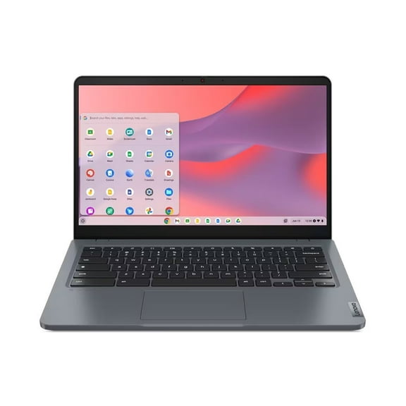 Lenovo 14e Chromebook Gen 3 82W6 - Intel Série N - N100 / jusqu'à 3,4 GHz - Chrome OS - UHD Graphics - 4 Go RAM - 32 Go eMMC - 14 Pouces TN 1366 x 768 (HD) - Wi‐Fi 6E - storm gray - Clav.: English
