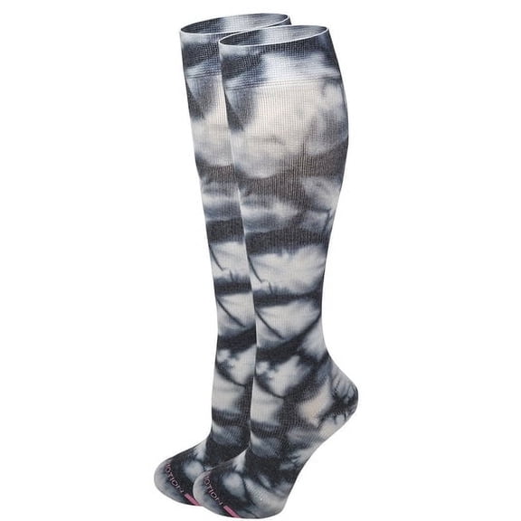 Dr. Motion Women 8-15 mmHg Compression Tie Dye Design Knee High Socks