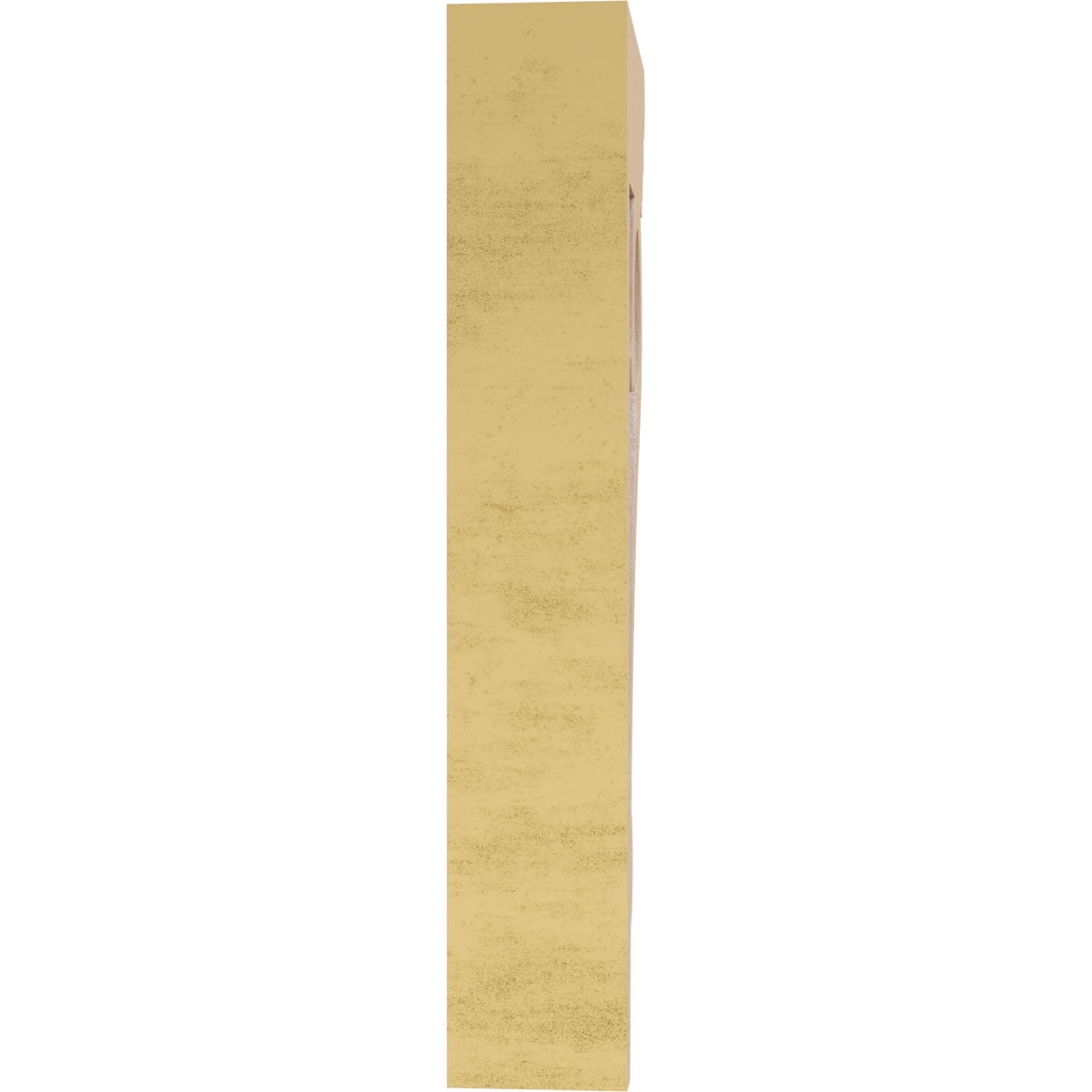 2"W x 4"D x 12"H Thin Mayflower Rough Cedar Woodgrain TimberThane Corbel, Primed Tan