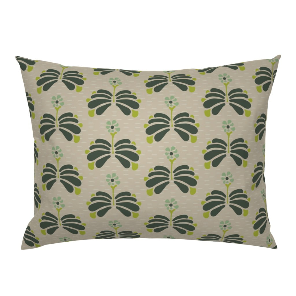 Leaves Gingko Ginkgo Ginko Green Nature Pillow Sham by Roostery ...