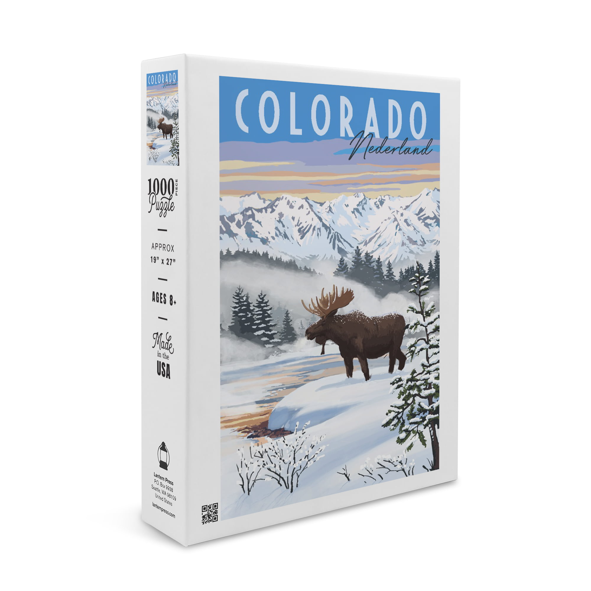 Colorado, Moose, Winter Scene (1000 Puzzle, Size 19x27, Challenging Puzzle for Adults and Family, Made in USA) - Walmart.com