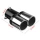 thumbnail image 1 of Interface 63mm Single/Double Outlet Universal Stainless Steel Exhaust Tip Auto Exhaust Muffler Car Accessories for 1.5L-2.2L~12234, 1 of 1
