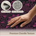 thumbnail image 6 of ODIKA 5'x7' Washable Area Rug Easy Care, Non-Shedding, Pet Friendly, Charcoal Black Witchy Victorian Plum Gothic Maximalist Florals with Boho Medallion for Small Living Room, Bedroom, 6 of 7