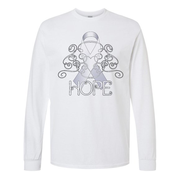 Inktastic Hope Lung Cancer Awareness Long Sleeve T-Shirt