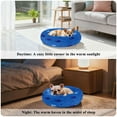 thumbnail image 4 of Iauyy Pet Couch Donut Cat Bed for Indoor Cats/Small Dogs Washable & Machine with Non-slip Bottom Calming Cat Furniture, Pomegranate Pattern (M), 4 of 8