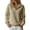 Beige, variant on Womens Solid Color Waffle Texture Quarter Zip Stand Collar Long Sleeve Pullover Sweatshirt, Loose No Hood Waffle Weave Quarter Zip Pullover Women, Soft Breathable Top for Fall Winter Spring Khaki