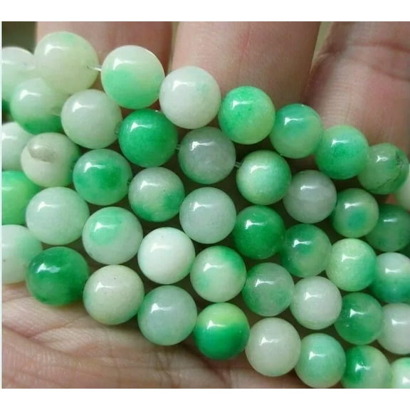 EOEMY Natural 8mm Light Green Kunzite Round Gemstones Loose Beads 15''Aaa ##Zy088