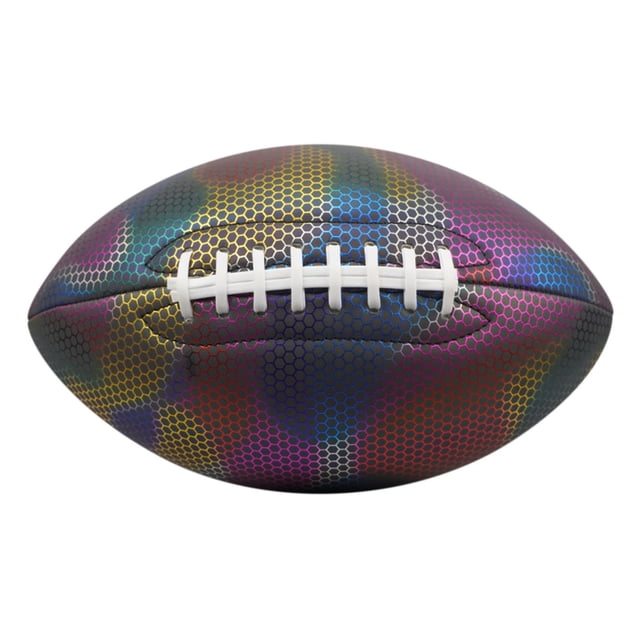 Standard Training Machine Stitching Reflective Football - Durable Rubber Bladder for Ball Retention - Anti-Slip Design, Ideal for Practice, Matches, and Football Enthusiasts