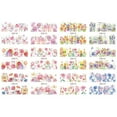 thumbnail image 2 of WREESH Nail Watermark Sticker Gold Watercolor FlowerColor Nail Sticker 1PC, 2 of 2