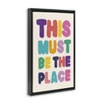 thumbnail image 4 of Stupell Industries Must Be The Place Phrase Text & Numbers Painting Black Floater Framed Canvas Art Print Wall Art, 21 x 31, 4 of 10
