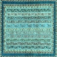 thumbnail image 1 of Ahgly Company Indoor Square Oriental Light Blue Modern Area Rugs, 8' Square, 1 of 4